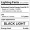 Luxrite A19 LED Edison Black Light Bulb 6W UVA397-407nm Enclosed Fixture Rated E26 Base LR21729-1PK - alternate 6